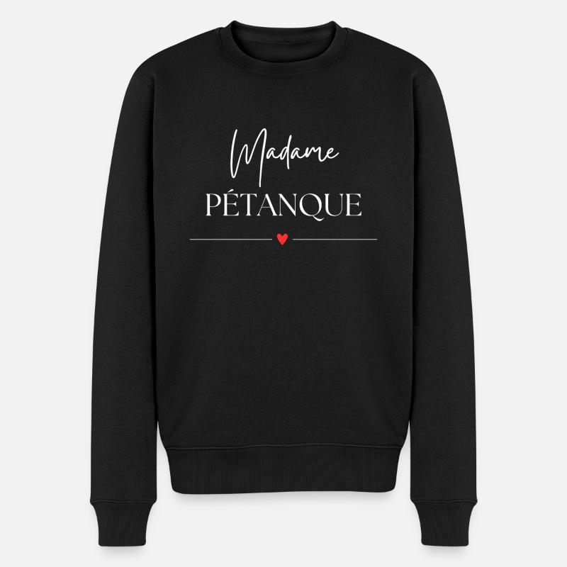 Madame Pétanque - Pull Premium bio Homme - noir