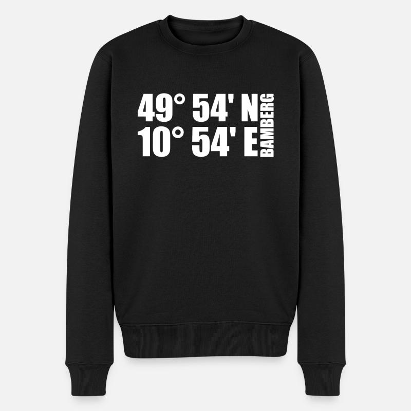 Bamberg coordinates - Men's Premium Organic Jumper - black