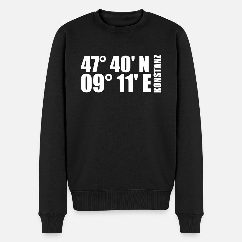 Coordonnées de constance - Pull Premium bio Homme - noir