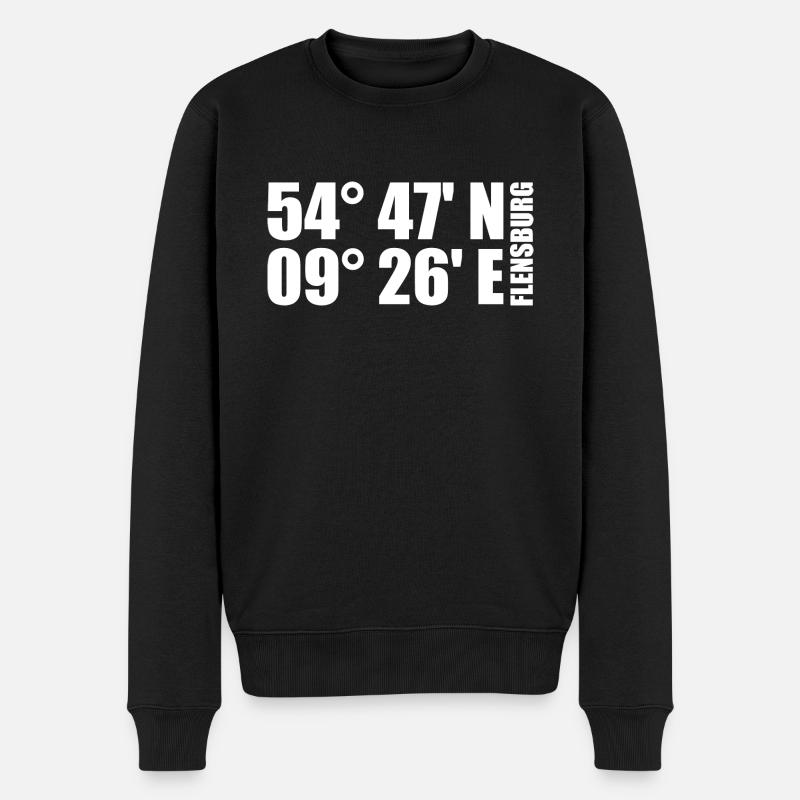 Coordonnées de Flensburg - Pull Premium bio Homme - noir