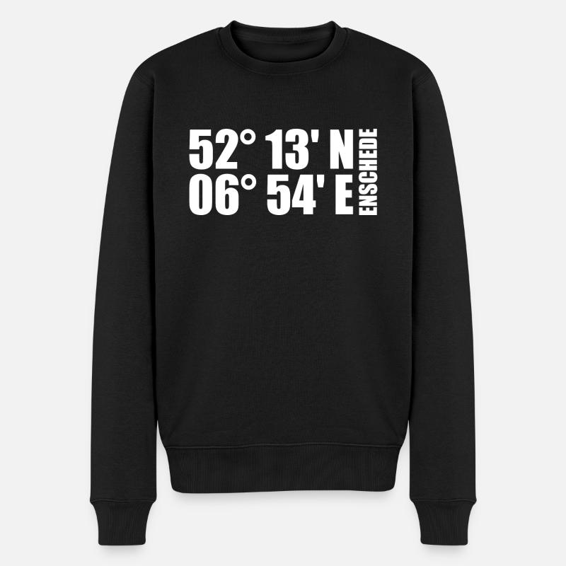 Coordonnées d’Enschede - Pull Premium bio Homme - noir
