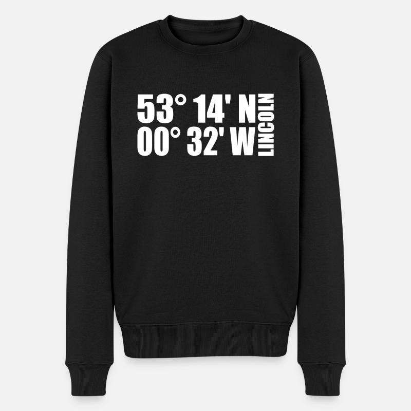 Coordonnées Lincoln - Pull Premium bio Homme - noir