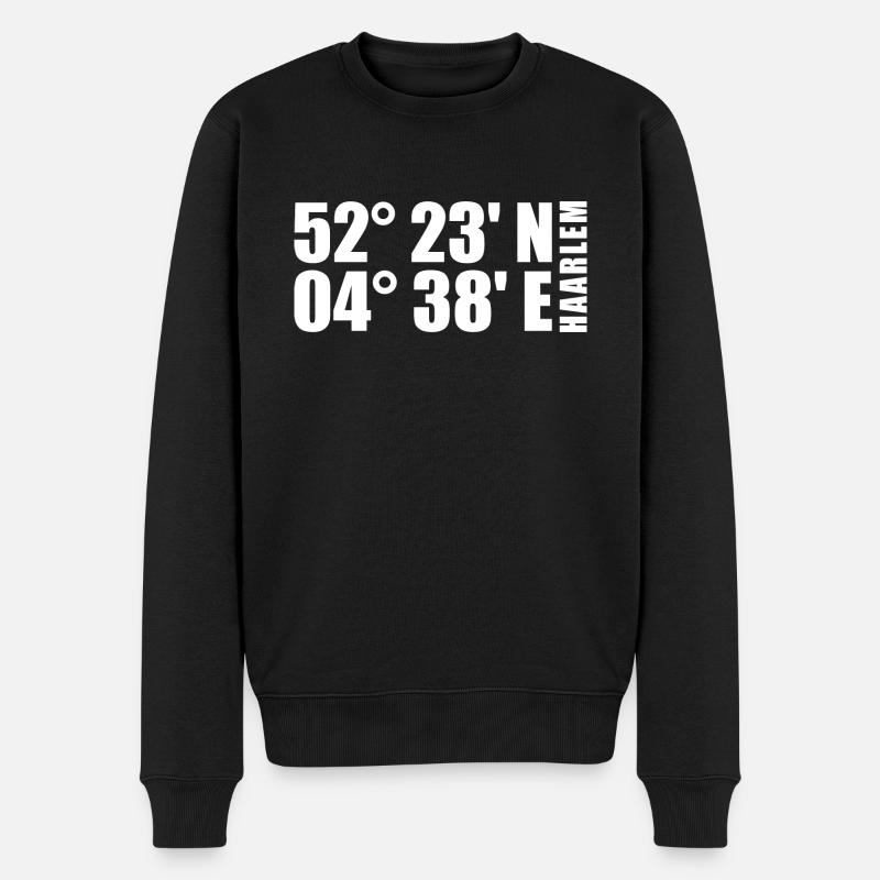 Coordonnées de Haarlem - Pull Premium bio Homme - noir