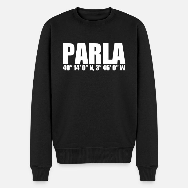Coordonnées parla - Pull Premium bio Homme - noir