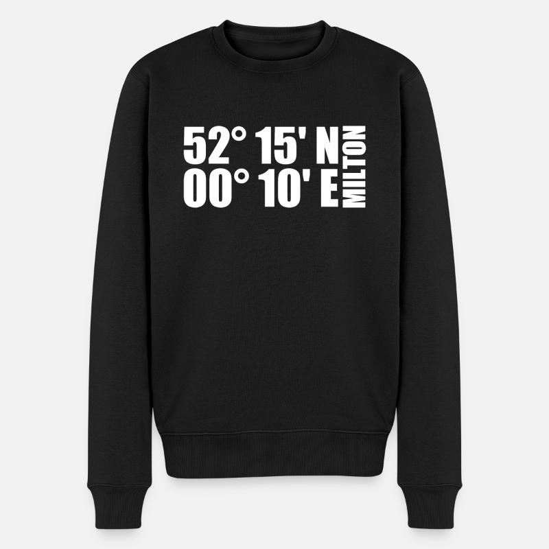 Coordonnées de Milton - Pull Premium bio Homme - noir