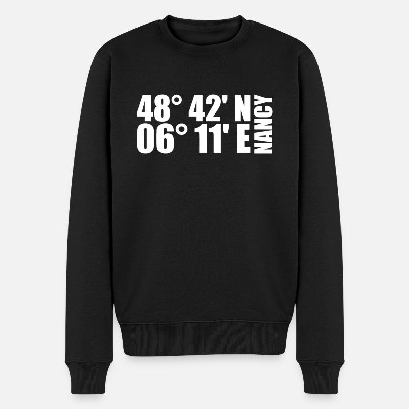 Coordonnées Nancy - Pull Premium bio Homme - noir