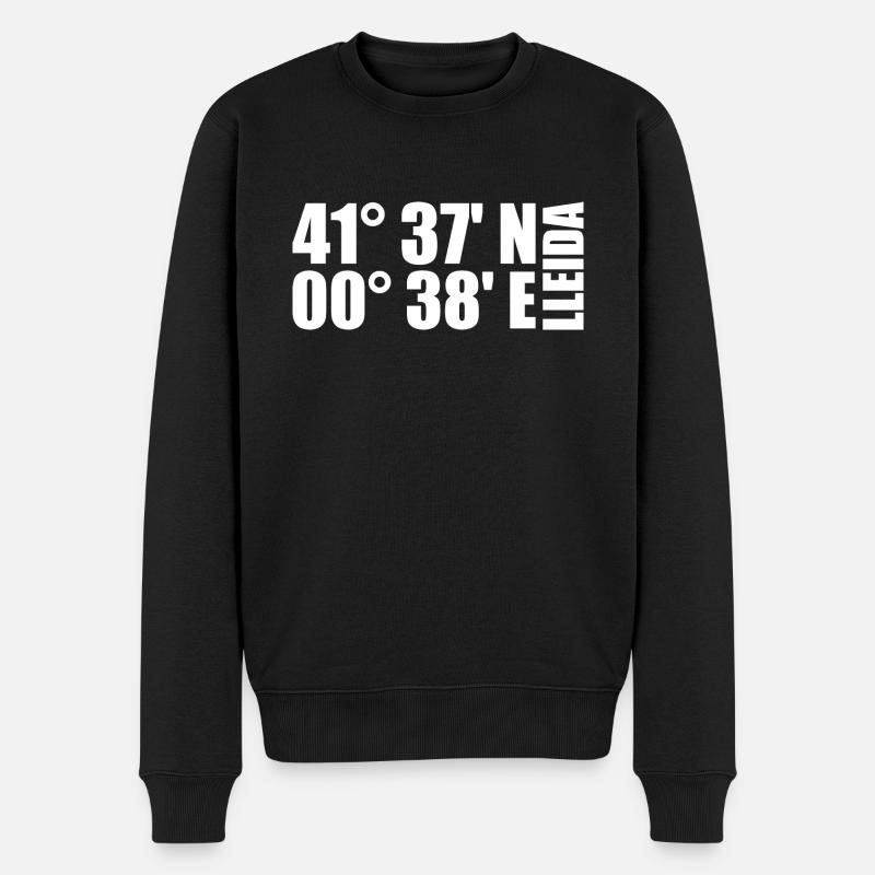 Coordonnées de Lleida - Pull Premium bio Homme - noir