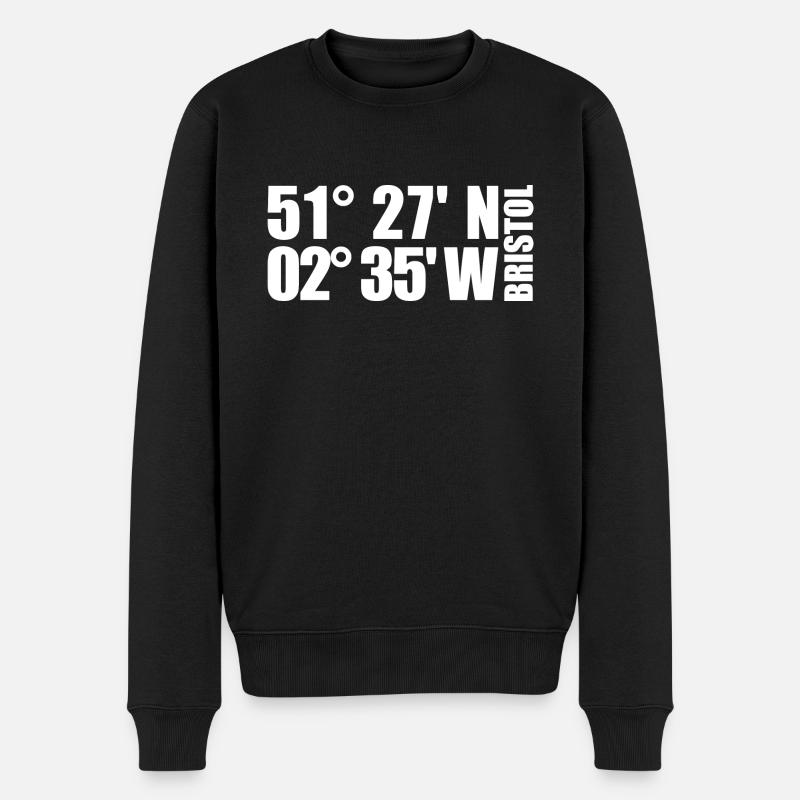 Coordonnées bristol - Pull Premium bio Homme - noir