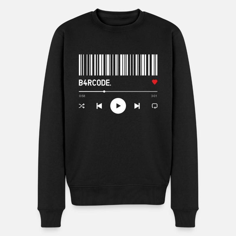 B4RCODE. Song - Männer Premium Bio Pullover - Schwarz