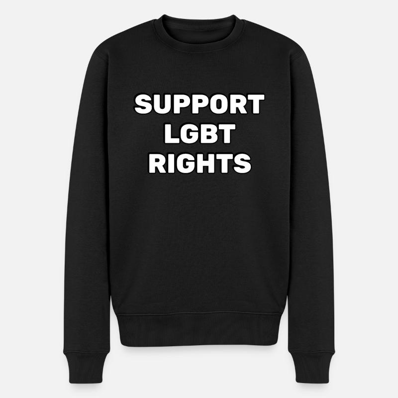 Soutenez les droits LGBT - Pull Premium bio Homme - noir