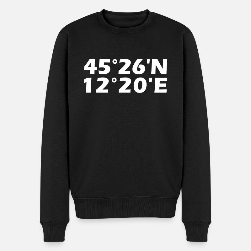 Coordonnées de Venise - Pull Premium bio Homme - noir