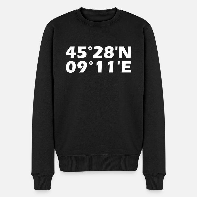 Coordonnées de Milan - Pull Premium bio Homme - noir