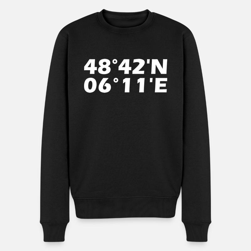 Coordonnées Nancy - Pull Premium bio Homme - noir