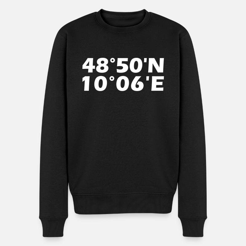 Coordonnées d’Aalen - Pull Premium bio Homme - noir