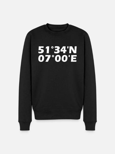 Gladbeck coordinates - Men's Premium Organic Jumper - black
