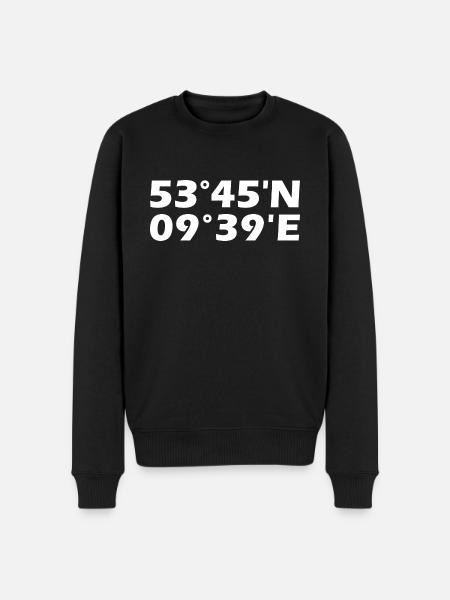 Coordonnées d’Elmshorn - Pull Premium bio Homme - noir