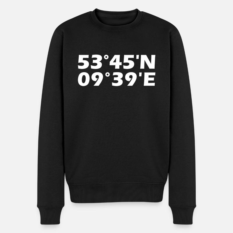 Coordonnées d’Elmshorn - Pull Premium bio Homme - noir