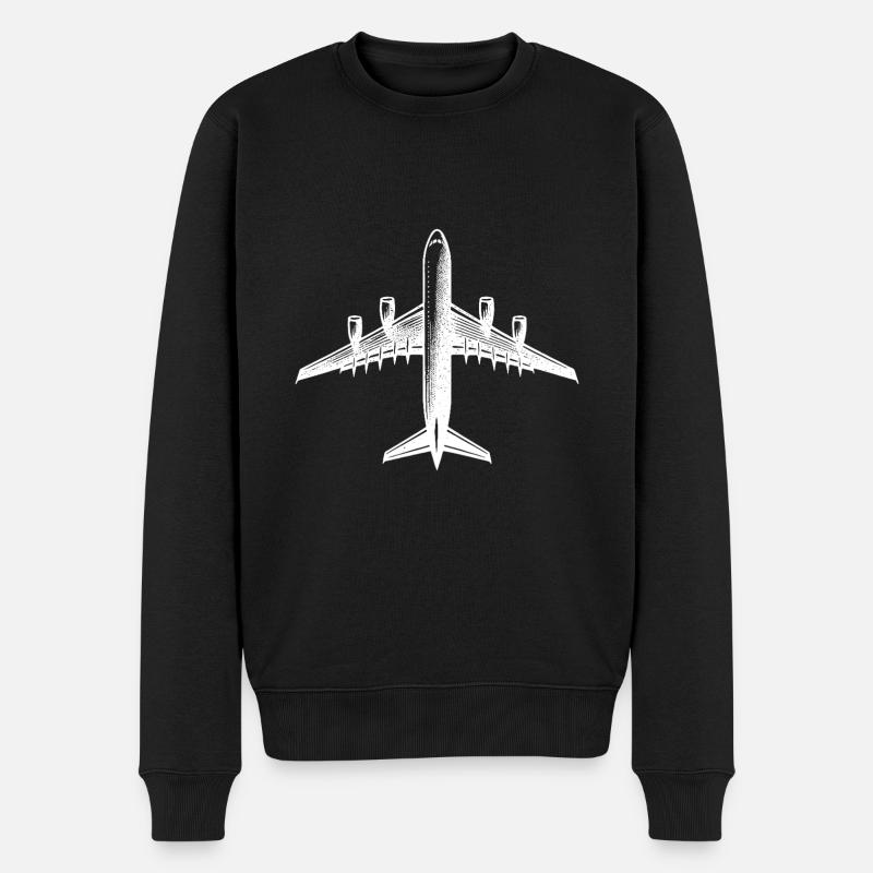 Flugzeug für Hobby RC Piloten großes RC Modell - Männer Premium Bio Pullover - Schwarz
