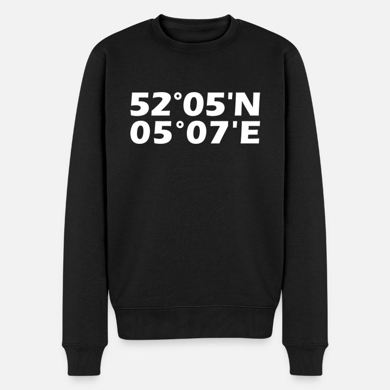 Coordonnées d’Utrecht - Pull Premium bio Homme - noir