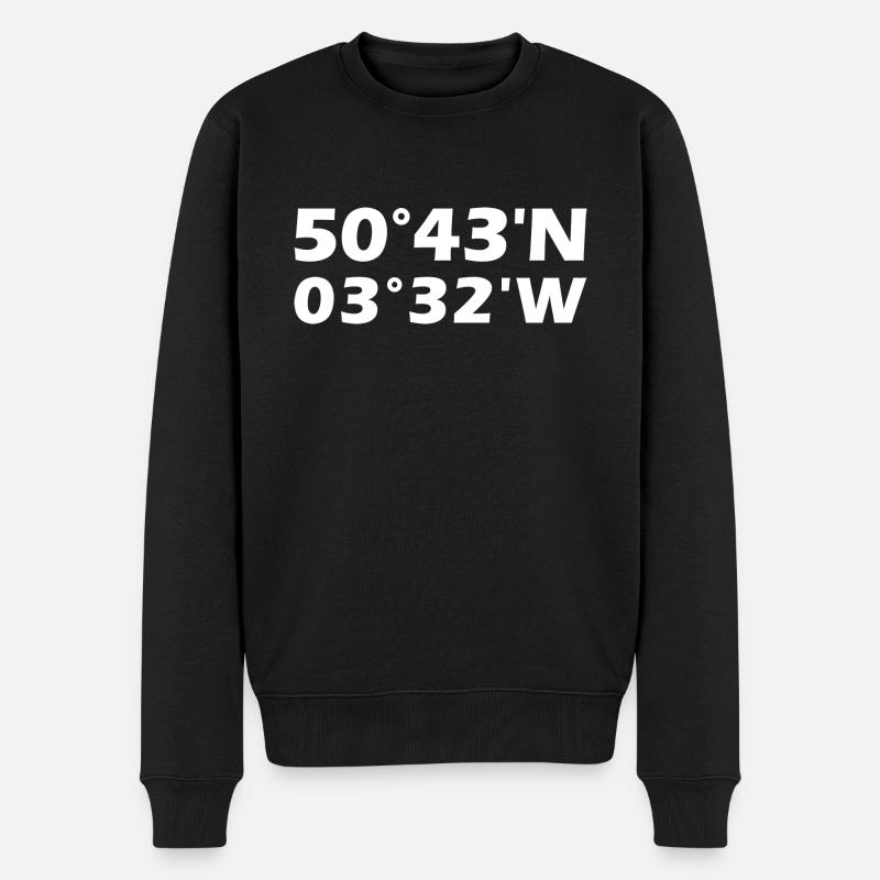 Coordonnées d’Exeter - Pull Premium bio Homme - noir