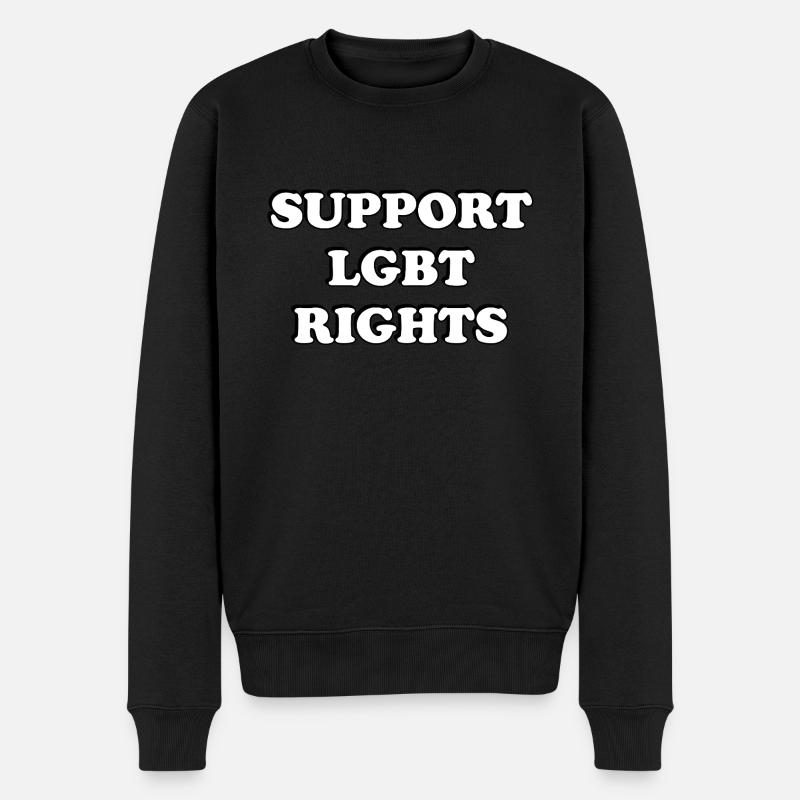 Soutenez les droits LGBT - Pull Premium bio Homme - noir