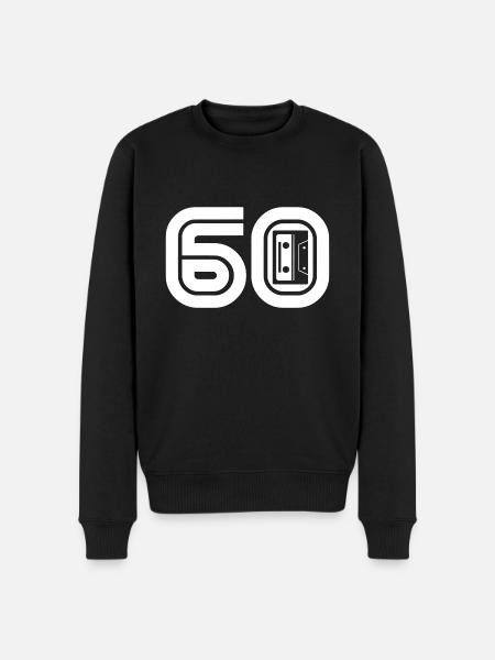 60 Retro Music 60s - Men's Premium Organic Jumper - black