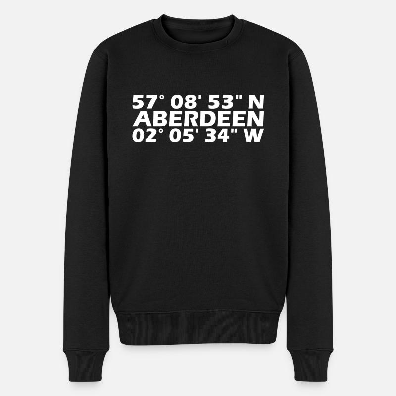 Coordonnées d’Aberdeen - Pull Premium bio Homme - noir