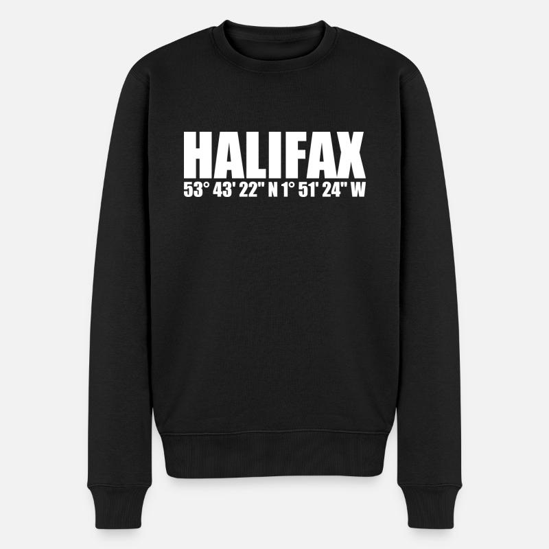 Coordonnées d’Halifax - Pull Premium bio Homme - noir