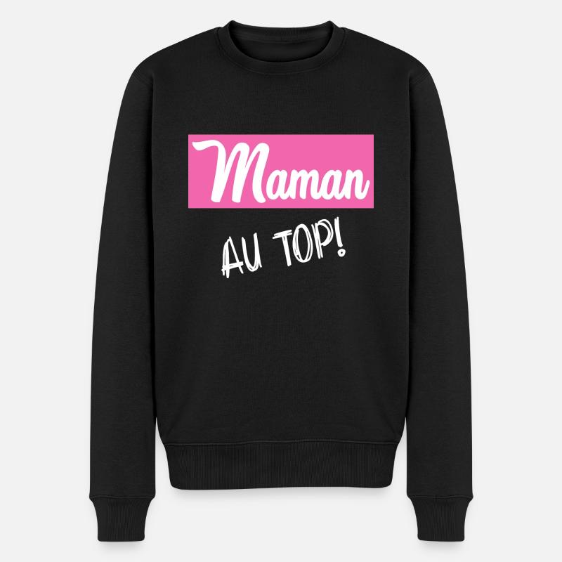 BONNE FÊTE MAMAN. MAMAN - Pull Premium bio Homme - noir