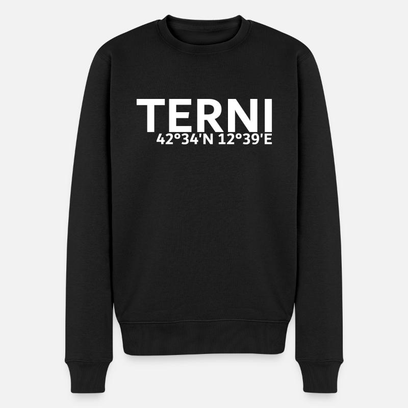 Coordonnées Terni - Pull Premium bio Homme - noir