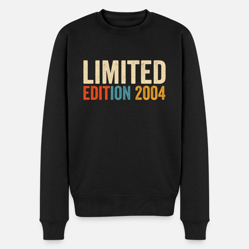 Limitierte Auflage 2004 - Männer Premium Bio Pullover - Schwarz