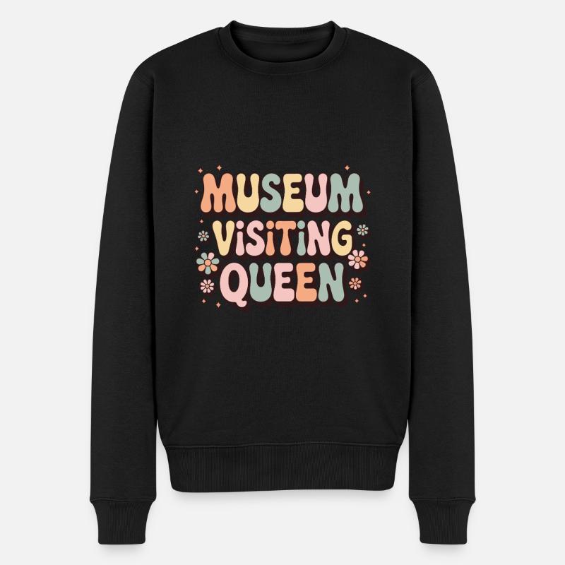 Museum - Männer Premium Bio Pullover - Schwarz