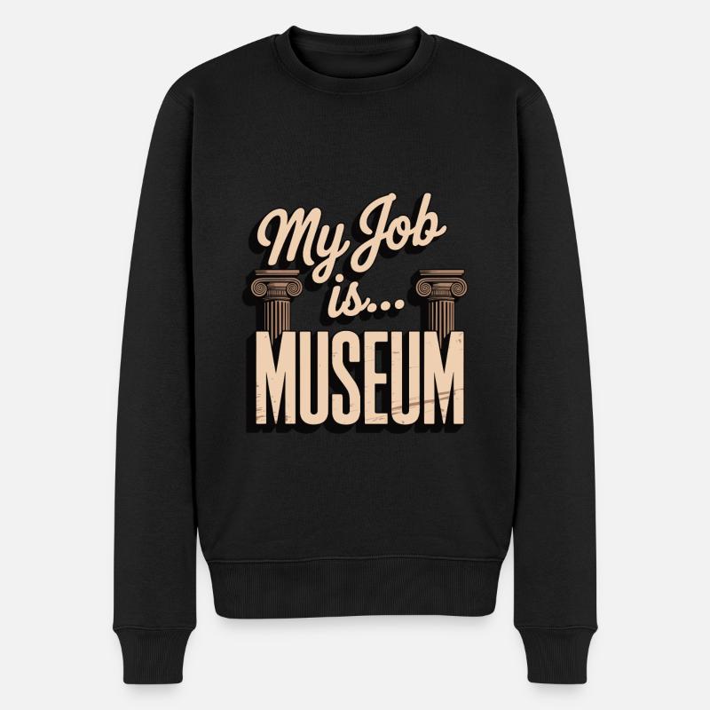 Musée - Pull Premium bio Homme - noir