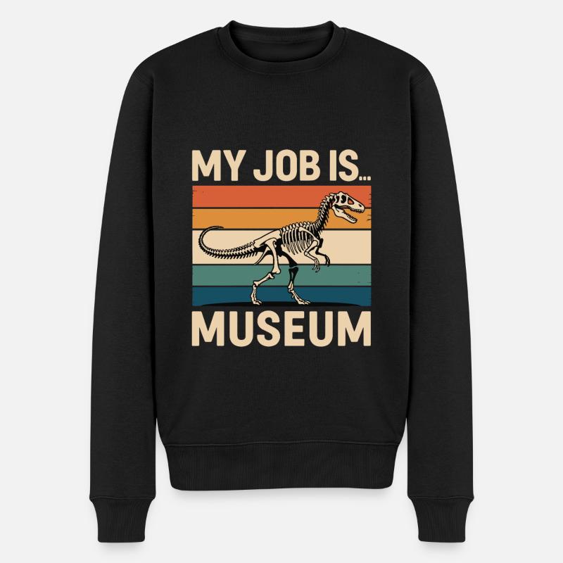 Museum - Männer Premium Bio Pullover - Schwarz