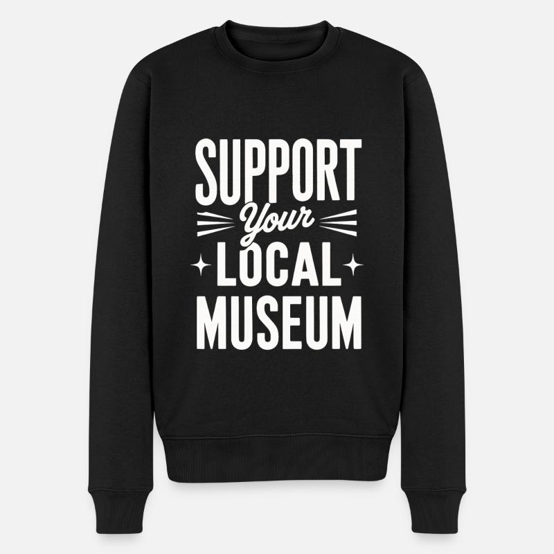 Museum - Männer Premium Bio Pullover - Schwarz