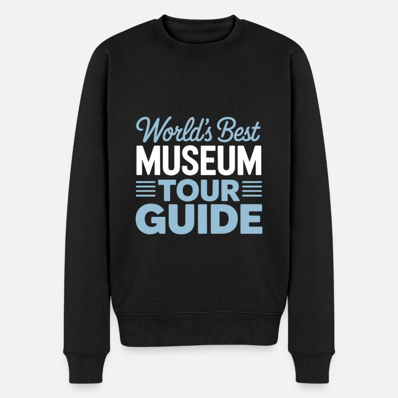 Museum - Männer Premium Bio Pullover - Schwarz