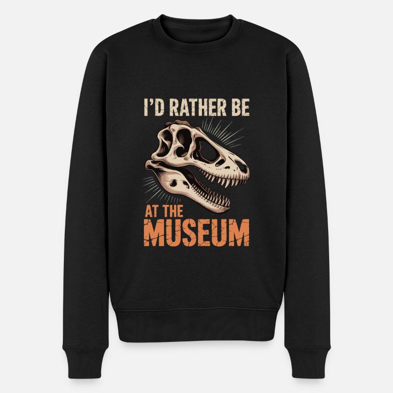Museum - Männer Premium Bio Pullover - Schwarz
