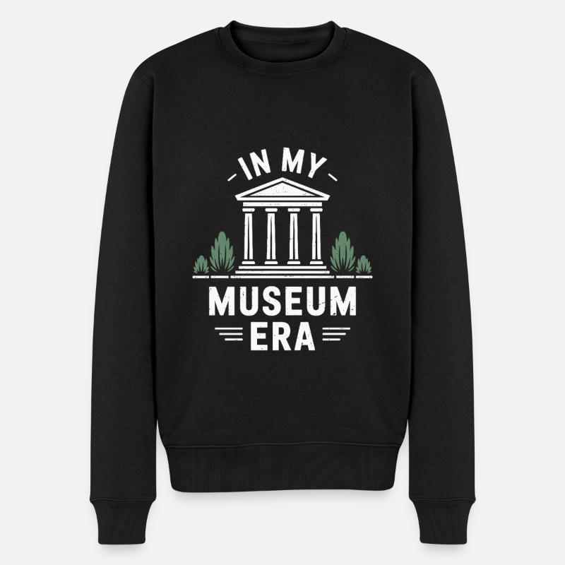 Museum - Männer Premium Bio Pullover - Schwarz