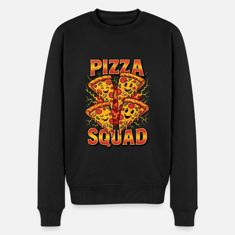 Pizza - Pull Premium bio Homme - noir