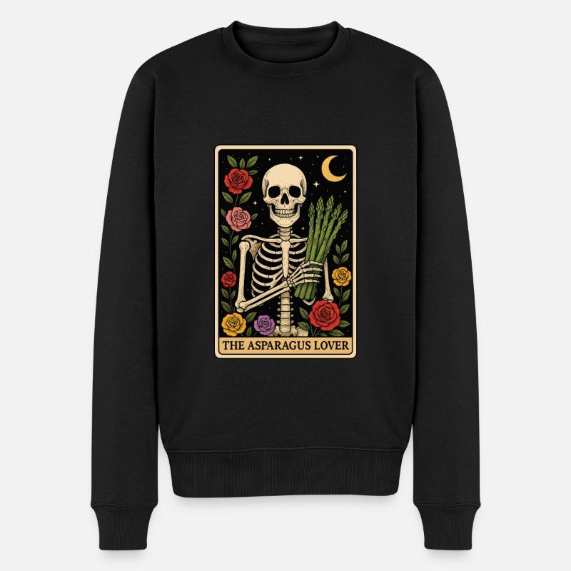 Spargel Tarot - Männer Premium Bio Pullover - Schwarz