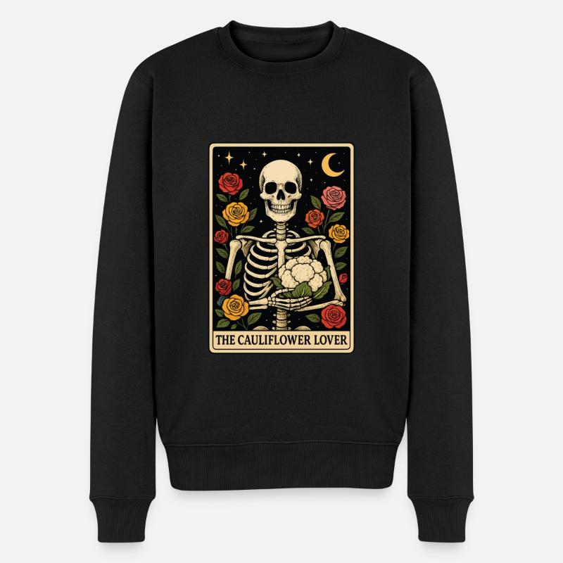Blumenkohl Tarot - Männer Premium Bio Pullover - Schwarz