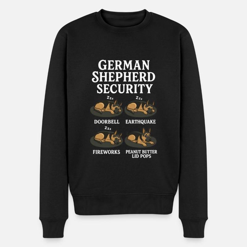 Deutscher Schäferhund - Männer Premium Bio Pullover - Schwarz