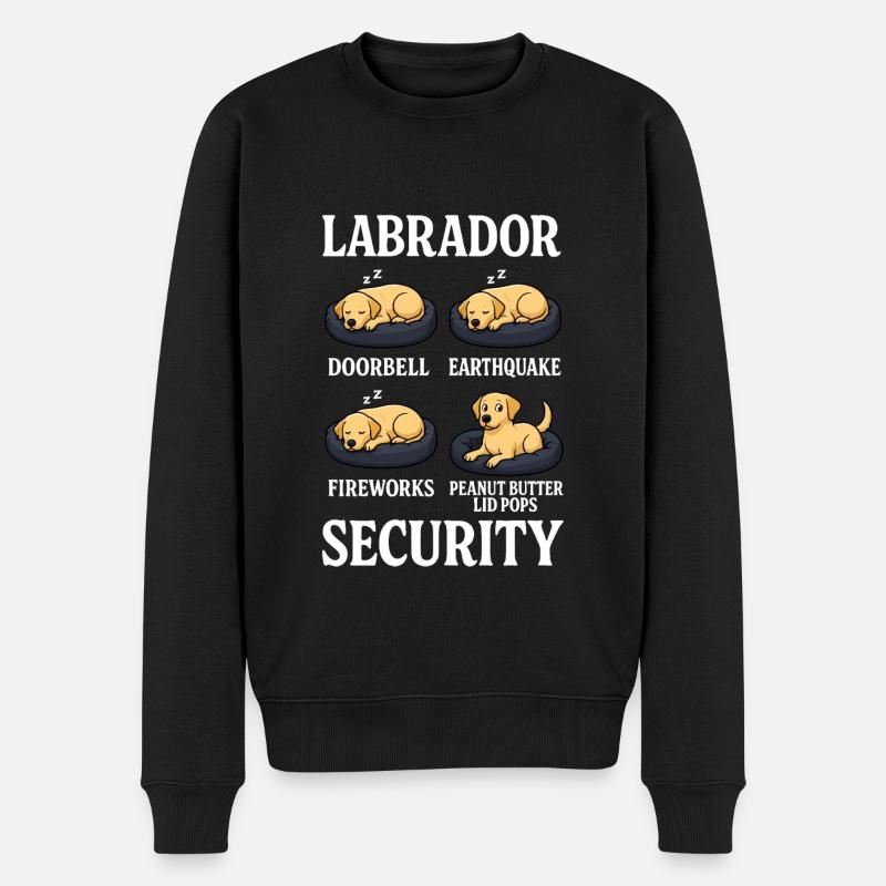 Labrador Retriever - Pull Premium bio Homme - noir