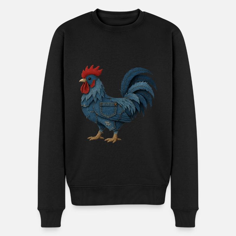 Hahn Denim - Männer Premium Bio Pullover - Schwarz