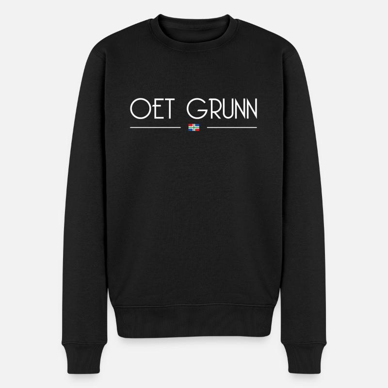 Oet Grunn - Pull Premium bio Homme - noir