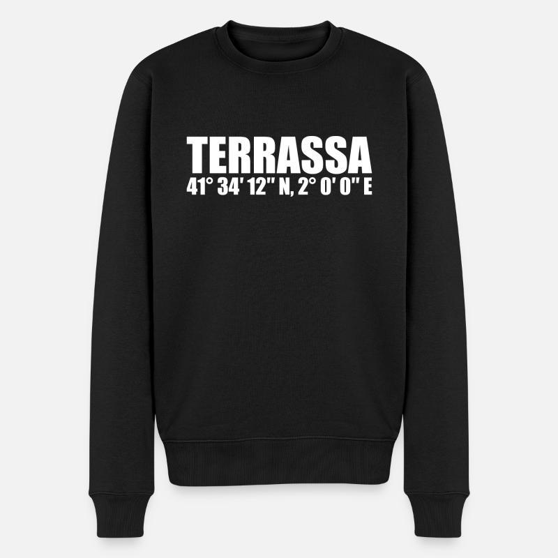 Coordonnées Terrassa - Pull Premium bio Homme - noir