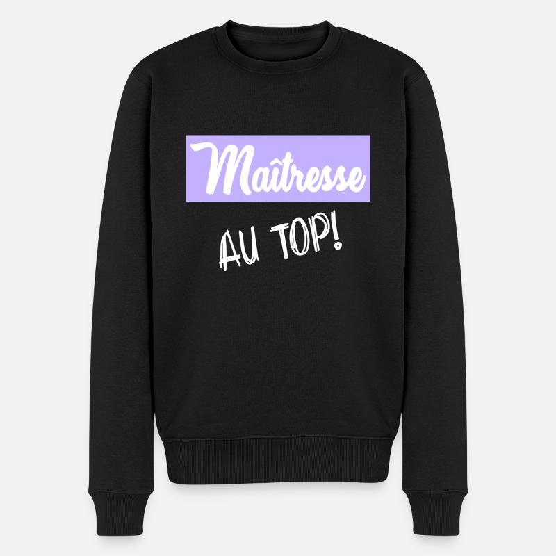 MAÎTRESSE - Pull Premium bio Homme - noir