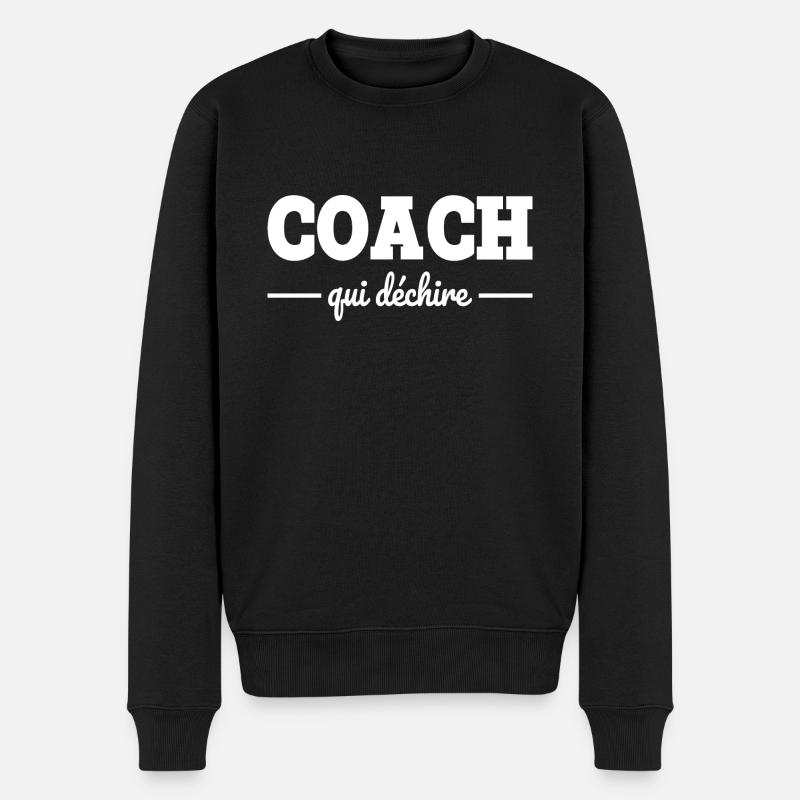 Coach Qui Déchire - Pull Premium bio Homme - noir
