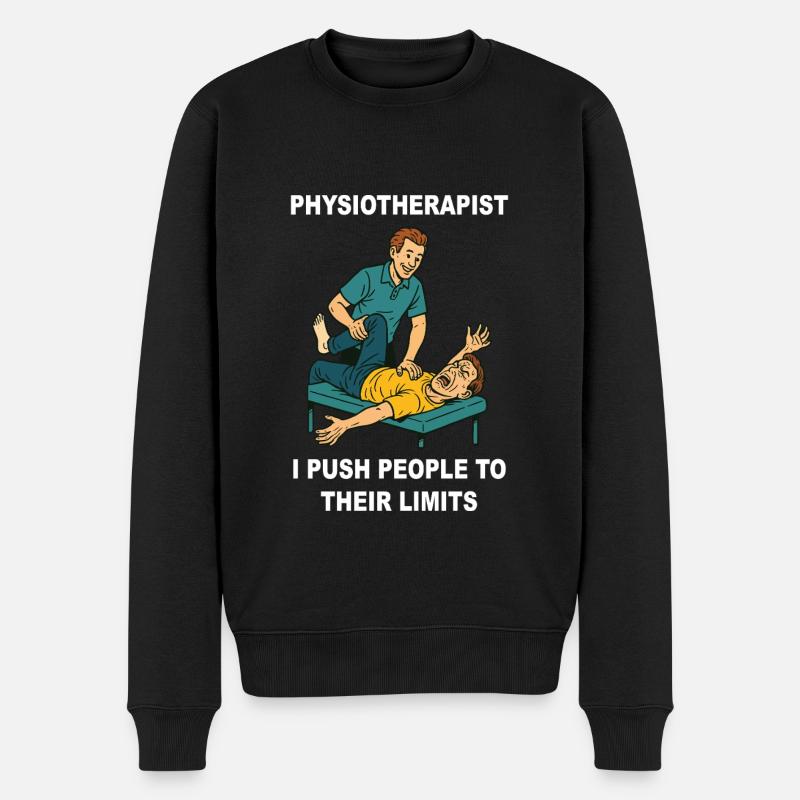 Physiothérapie Dicton amusant de physiothérapeute - Pull Premium bio Homme - noir