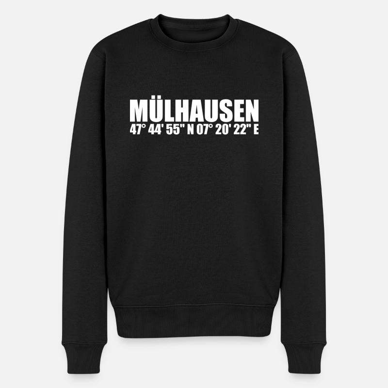 Mulhouse Coordinates - Men's Premium Organic Jumper - black
